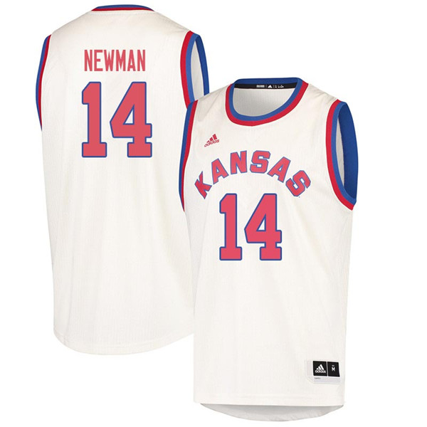 Men #14 Malik Newman Kansas Jayhawks 2018 Hardwood Classic College Basketball Jerseys Sale-Cream - Click Image to Close
